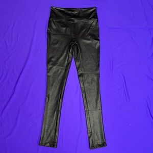 Leatherette spandex skinny leggings S